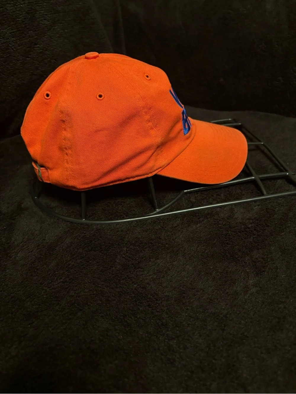 Edmonton Oilers x 47 Brand We Believe orange buckle strapback hat adjustable